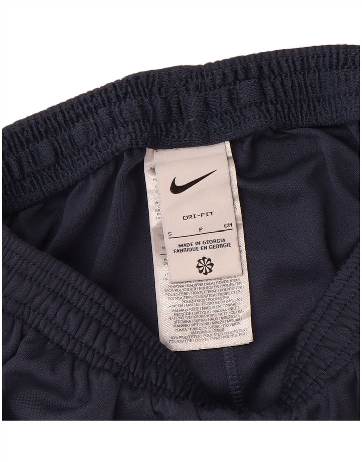 NIKE Mens Dri Fit Tracksuit Trousers Small  Blue Colourblock Polyester