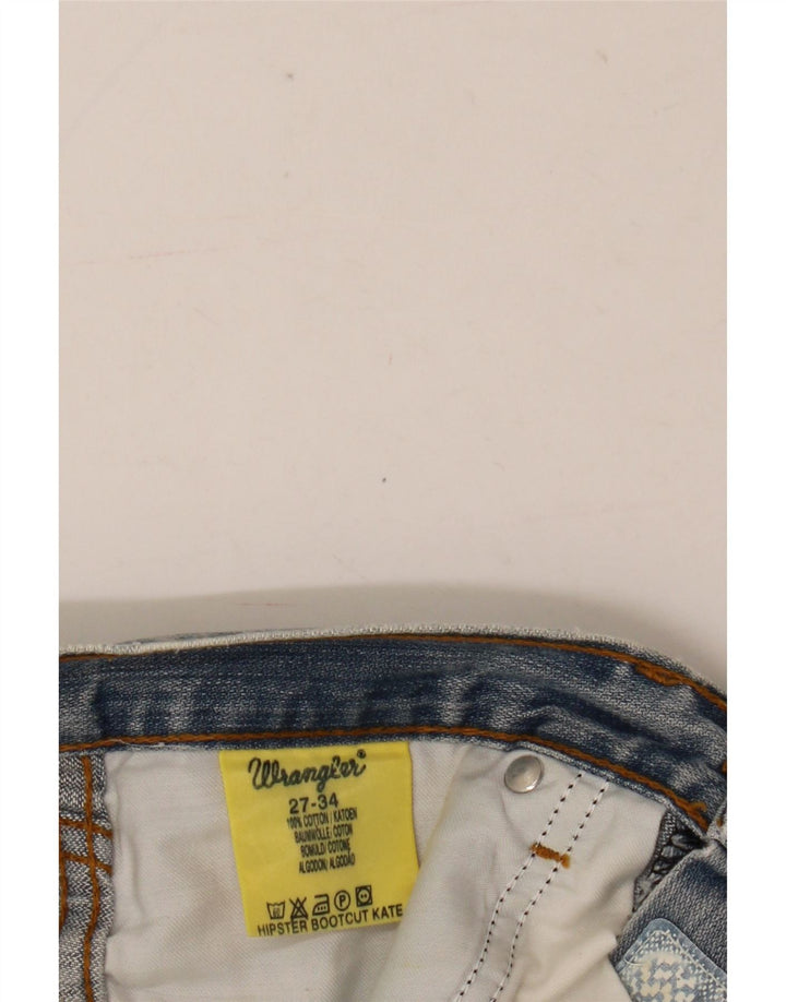 Vaqueros Wrangler Hipster Bootcut para mujer W27 L34 Algodón azul
