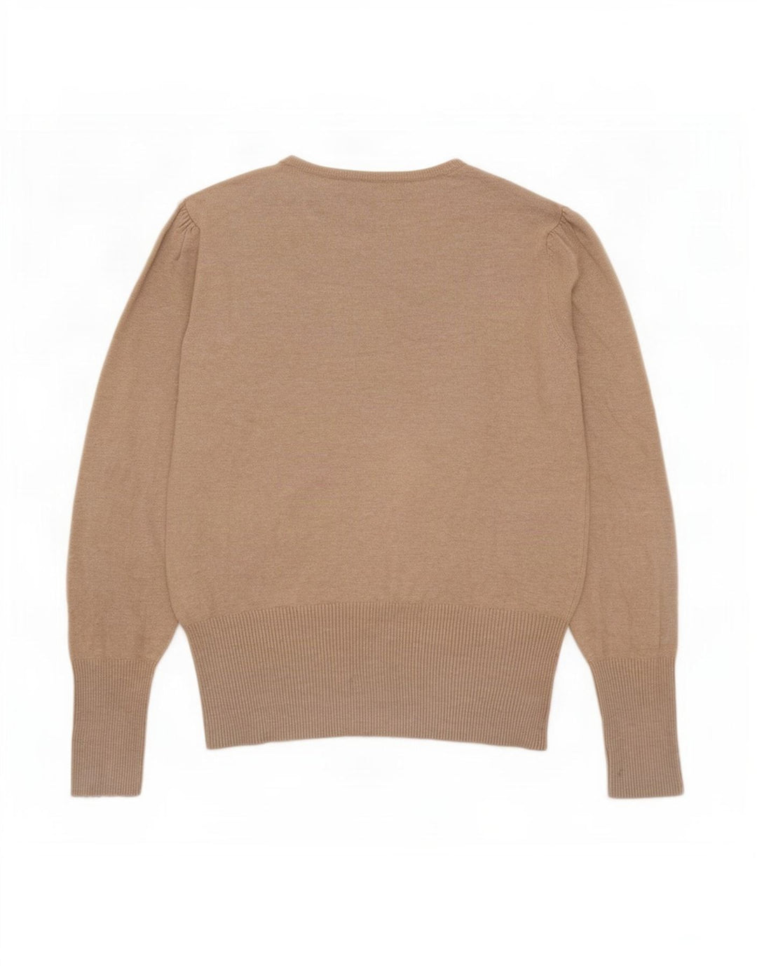 Marks & Spencer Jersey con Cuello Barco para Mujer UK 42 Viscosa Beige Mediana