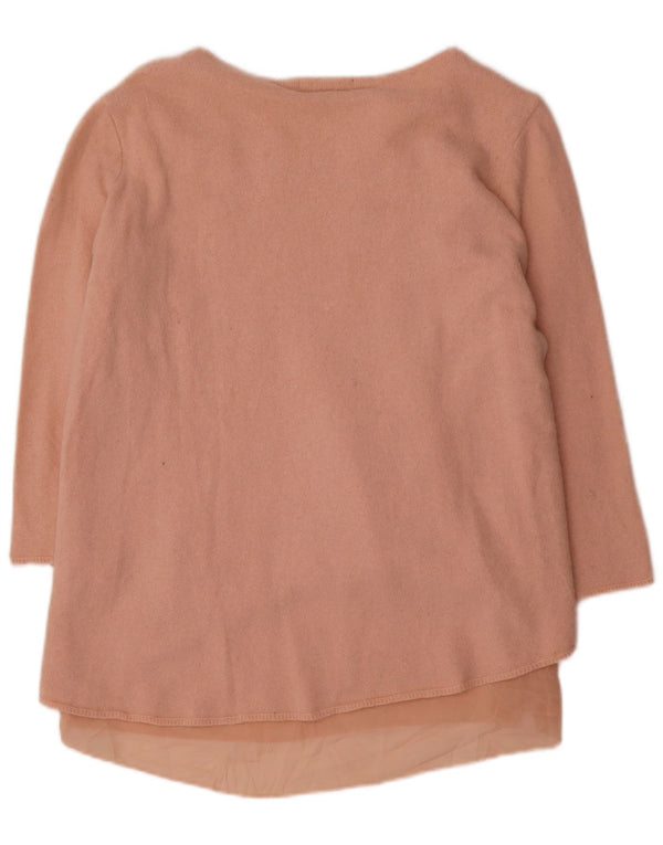 Zara Top tipo túnica de manga 3/4 para mujer Reino Unido 44 Grande Rosa