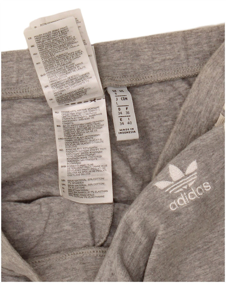 Adidas - Leggings para mujer (talla 8), algodón moteado gris pequeño