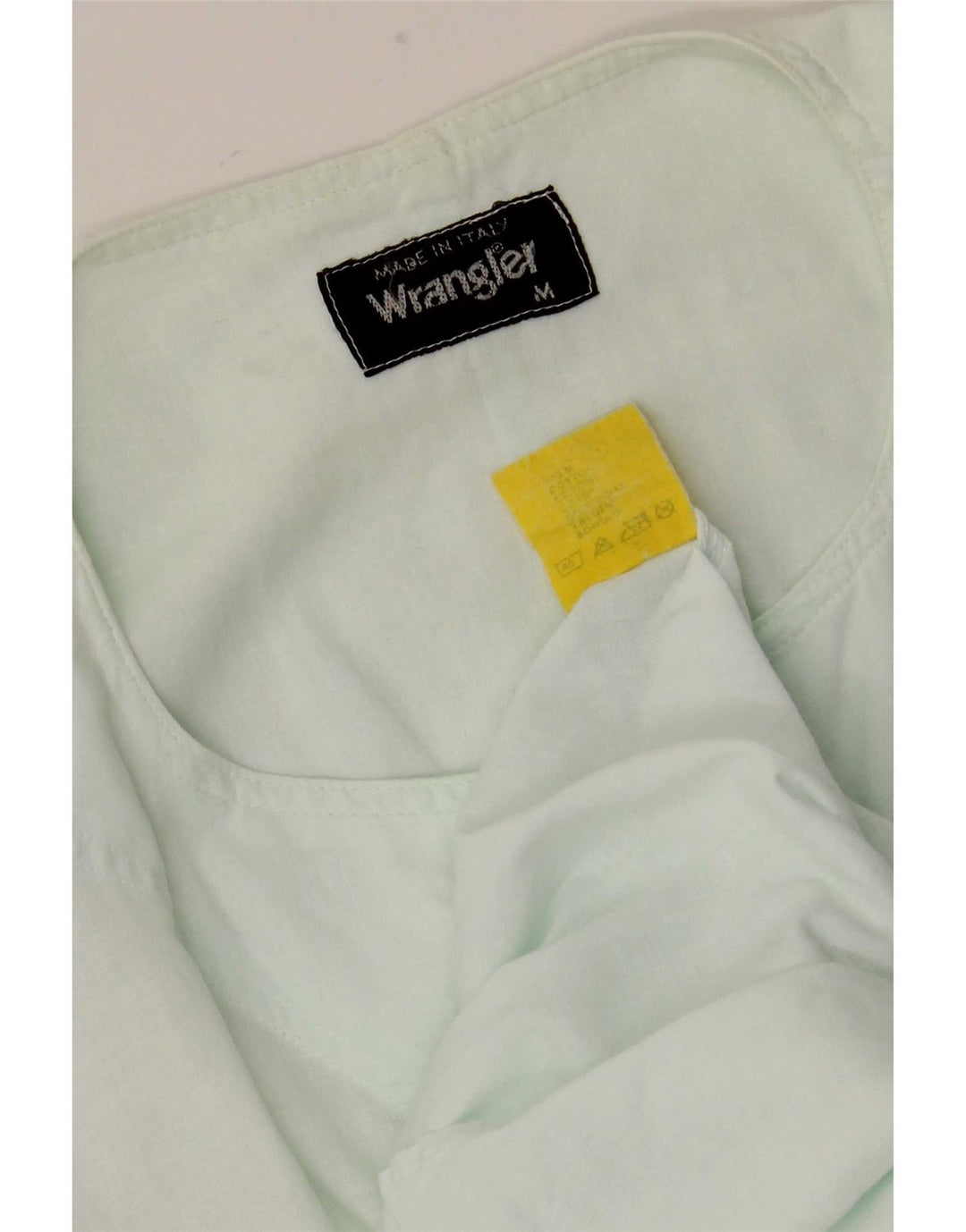 Wrangler Camisa tipo jersey de manga corta para hombre de algodón turquesa medio