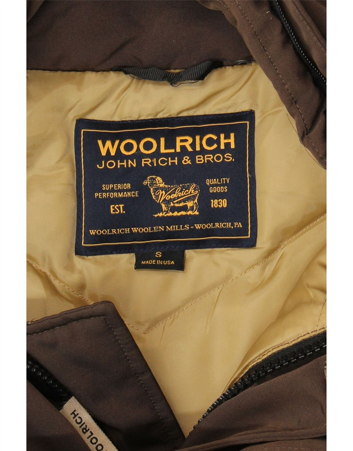Woolrich Chaqueta acolchada con capucha para hombre UK 36 Small Brown