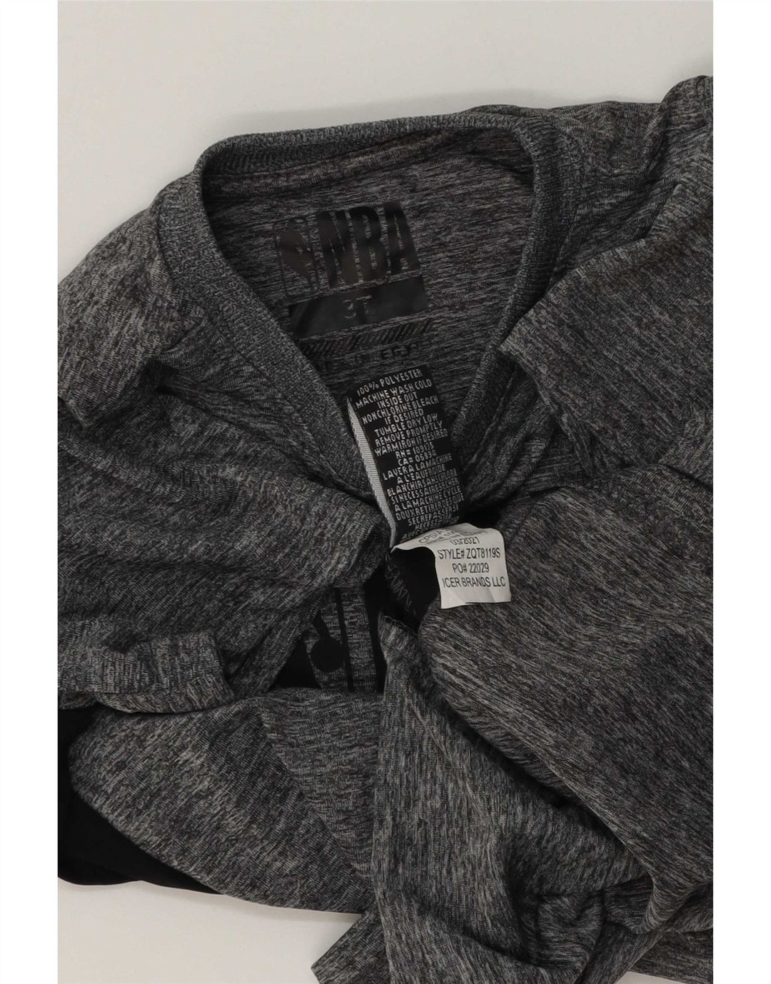 Camiseta gráfica NBA para niño 2-3 años Gris Colorblock Poliéster