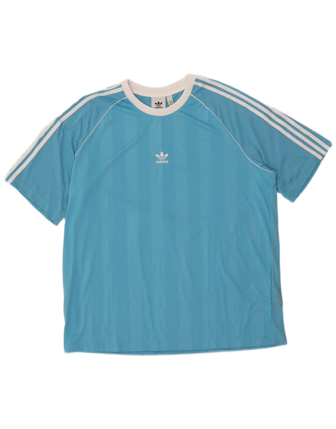 Adidas Camiseta Hombre Top 2XL Poliéster Rayas Azules