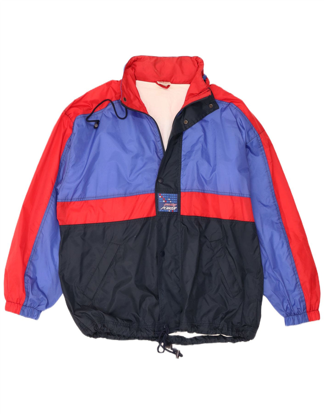 Marcel Clair Chaqueta impermeable con capucha para hombre EU 56 3XL Azul marino Colorblock