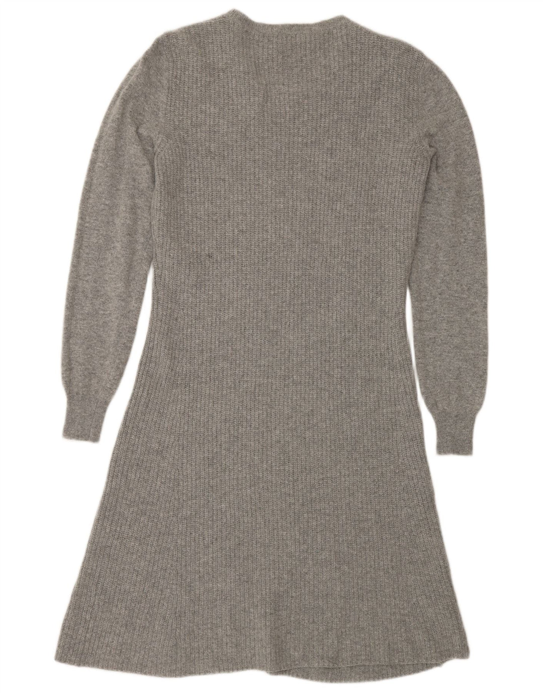 MAX MARA Vestido tipo jersey de manga larga para mujer de fin de semana UK 44 Gris medio