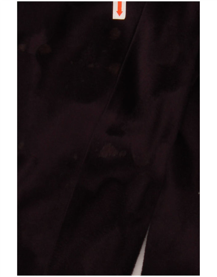 SAMOON Womens Velour Overcoat UK 20 2XL  Purple Polyester