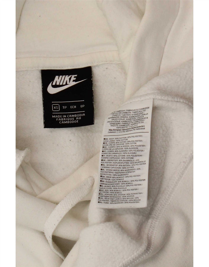 Nike - Sudadera con capucha para hombre (talla XS), color blanco