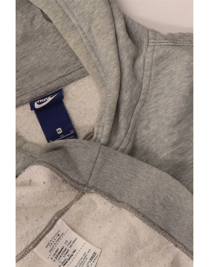 Nike Hombre Sudadera con capucha Jumper XL Gris Algodón