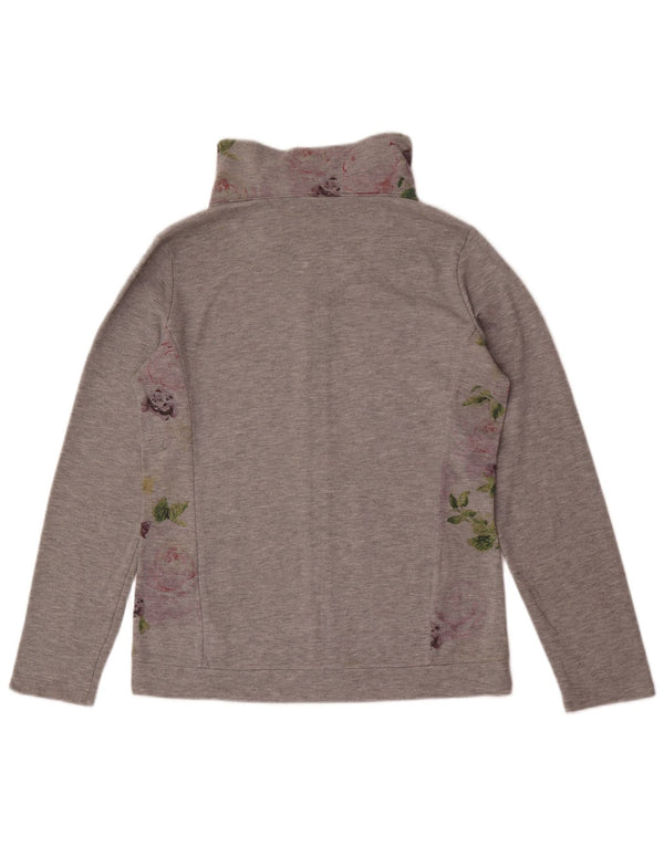 Champion Chaqueta de chándal para mujer UK 40 Algodón floral gris medio