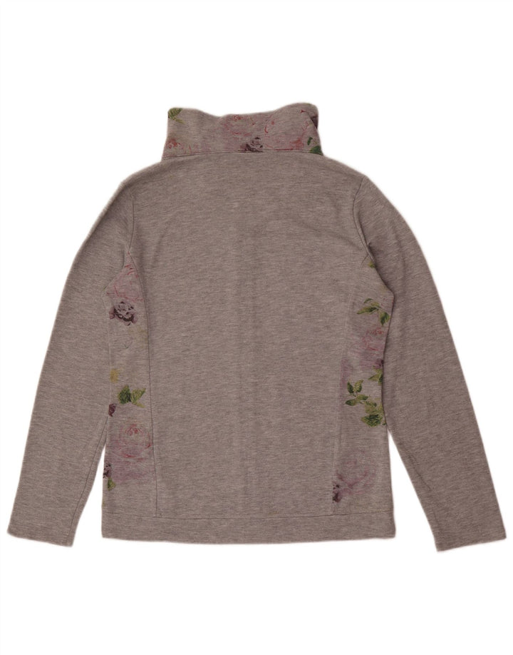 Champion Chaqueta de chándal para mujer UK 40 Algodón floral gris medio