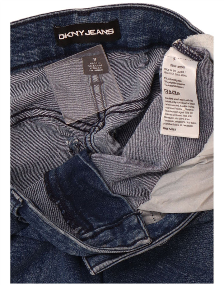 DKNY Pantalones cortos de mezclilla para mujer US 8 Medium W28 Azul marino Algodón