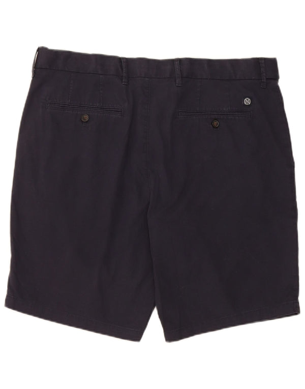 Marks & Spencer Pantalones cortos chinos para hombre W36 Grande Algodón azul marino