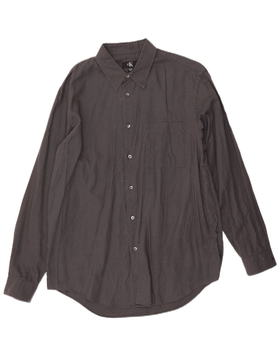 Calvin Klein Camisa para hombre Talla 41 Algodón gris medio