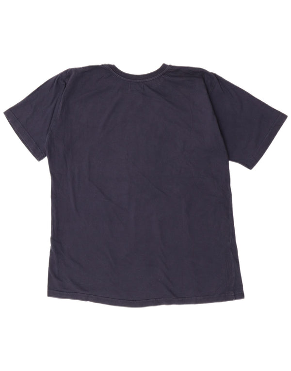 Kappa Hombre Camiseta Gráfica Top XL Azul Marino Algodón