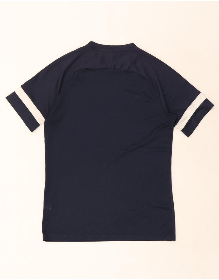 Camiseta Nike Dri Fit para hombre con bloques de color azul marino mediano