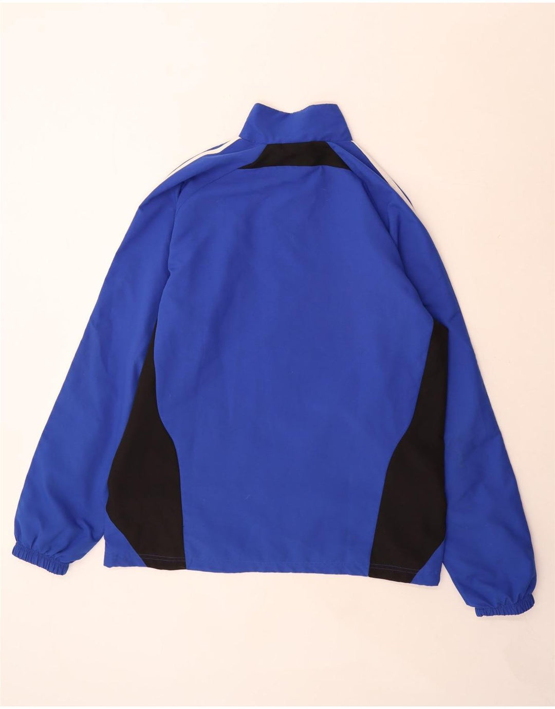 Adidas Chaqueta impermeable para hombre UK 42/44 Large Azul Colorblock Poliéster