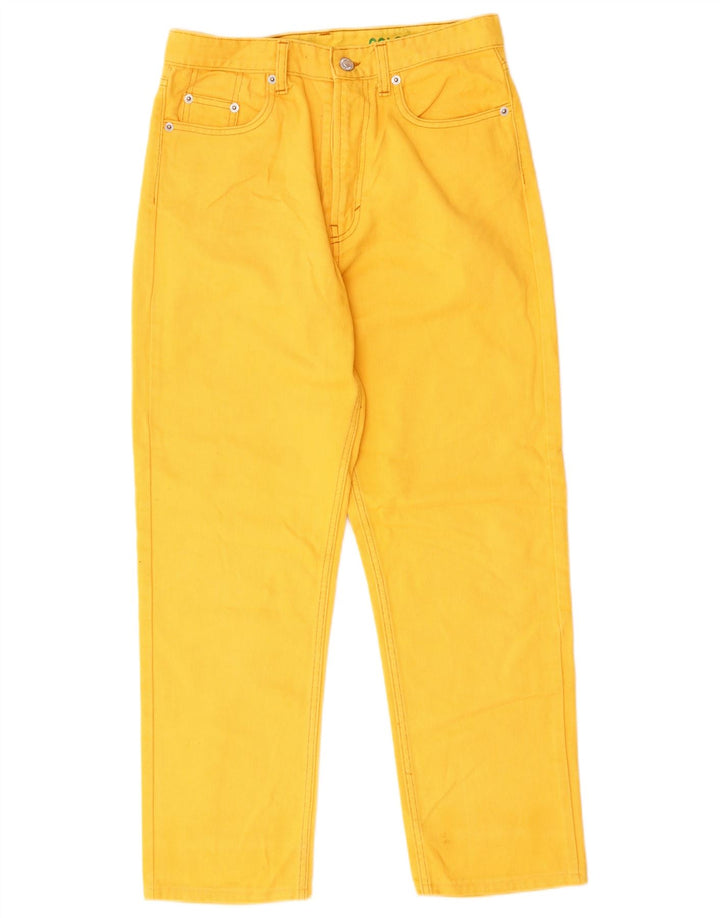 Vaqueros rectos vintage para hombre W30 L26 Algodón amarillo