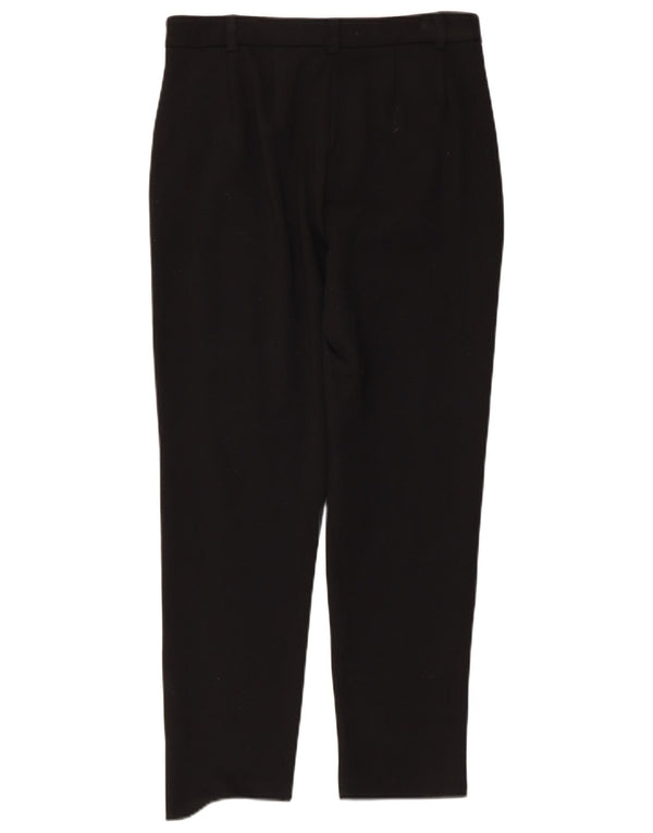 Marks & Spencer Pantalones Casuales Rectos para Mujer UK 10 Small W30 L25 Negro