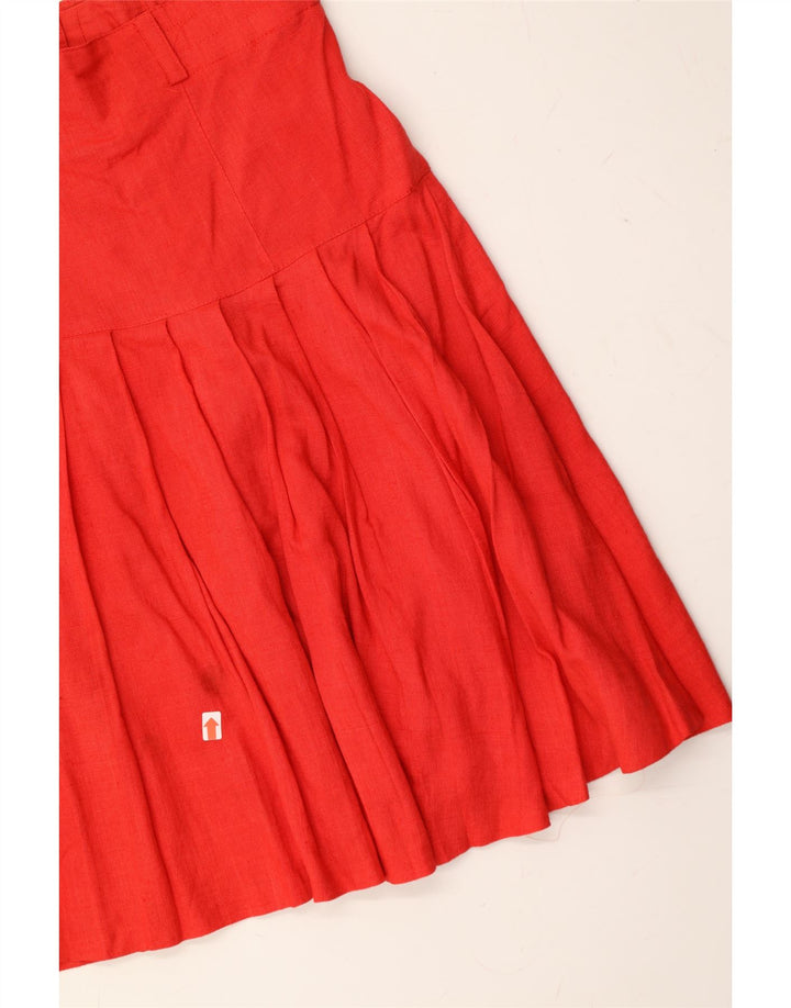 LOUIS LONDON Womens A-Line Skirt W34 Large Red Vintage Louis London and Second-Hand Louis London from Messina Hembry 