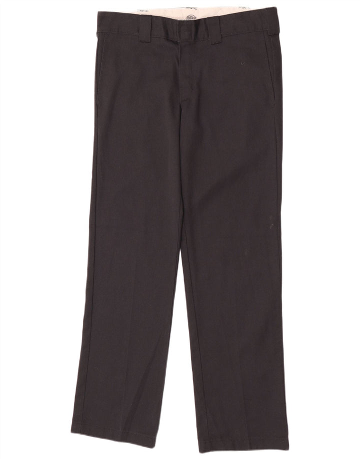 Dickies Pantalón chino recto para hombre W31 L32 Poliéster negro