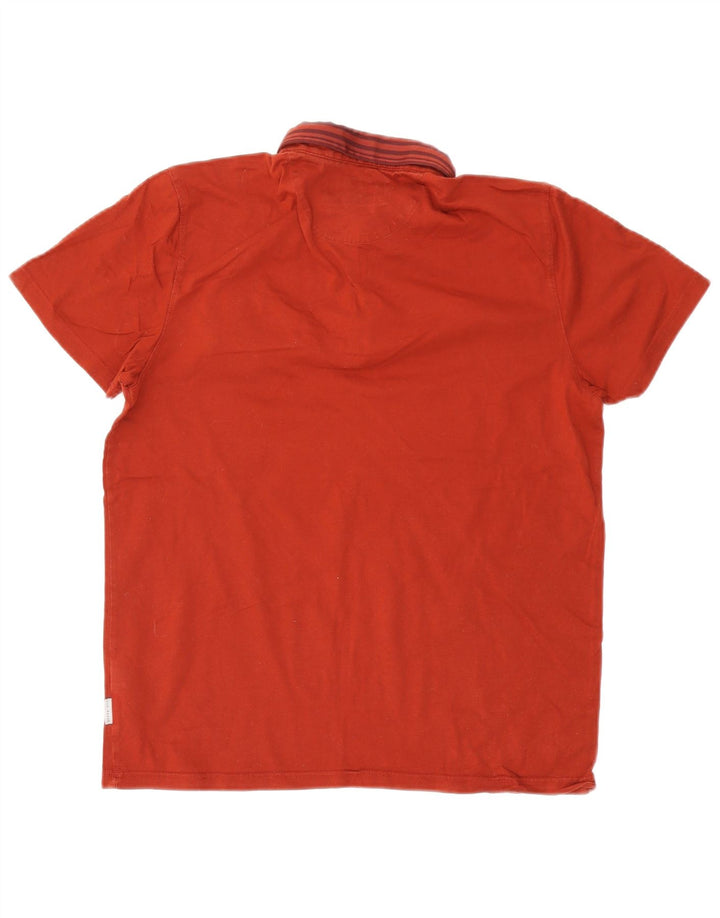 TED BAKER Polo para hombre talla 3 mediano algodón rojo