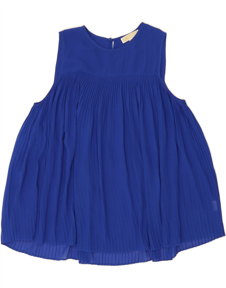 MICHAEL KORS Womens Sleeveless Blouse Top UK 18 XL Blue Vintage Michael Kors and Second-Hand Michael Kors from Messina Hembry 