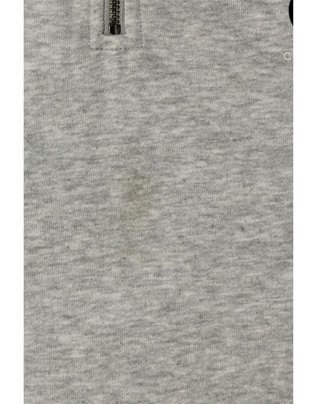 CALVIN KLEIN JEANS Sudadera con cuello y cremallera para hombre Jumper Gris medio