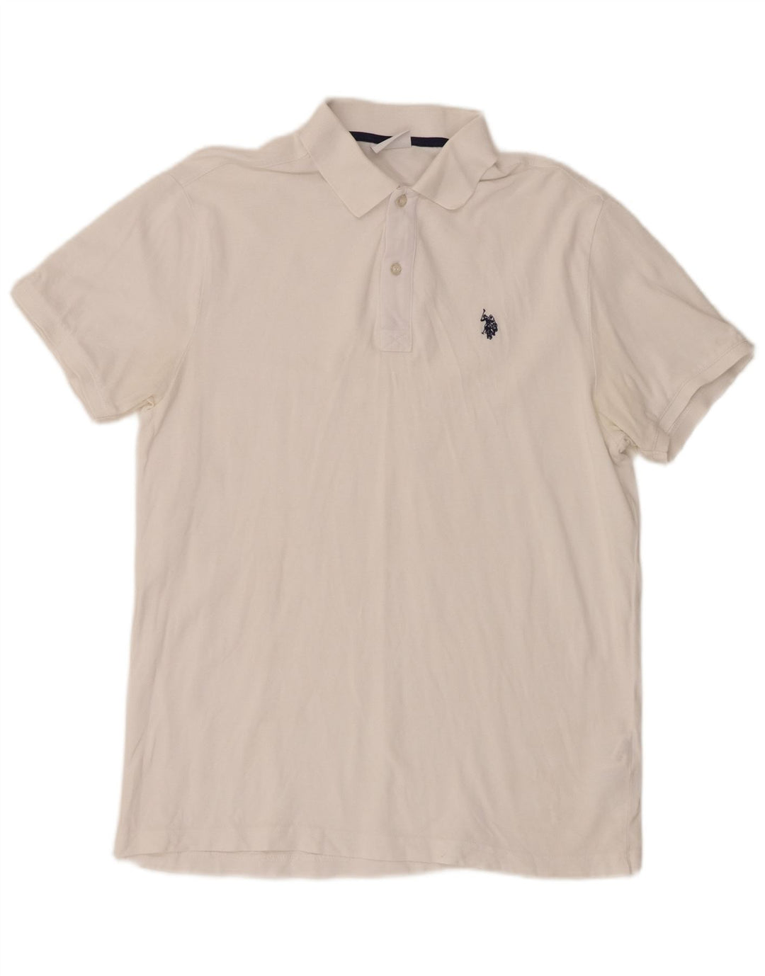 Asociación de Polo de EE. UU. Camisa Hombre Grande Algodón Blanco
