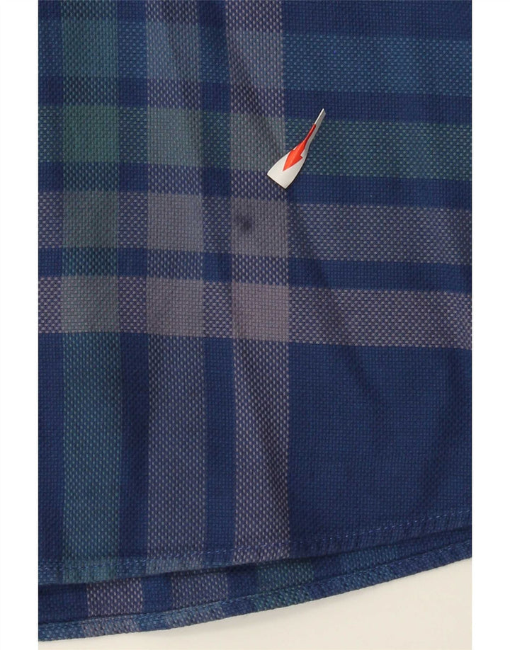 Asociación de Polo de EE. UU. Camisa Regular Fit Cuadros Azul Medio Hombre