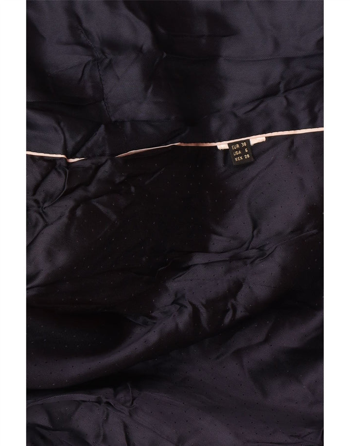 Massimo Dutti Chaqueta Blazer De Terciopelo De 1 Botón Mujer EU 38 Azul Marino Mediano