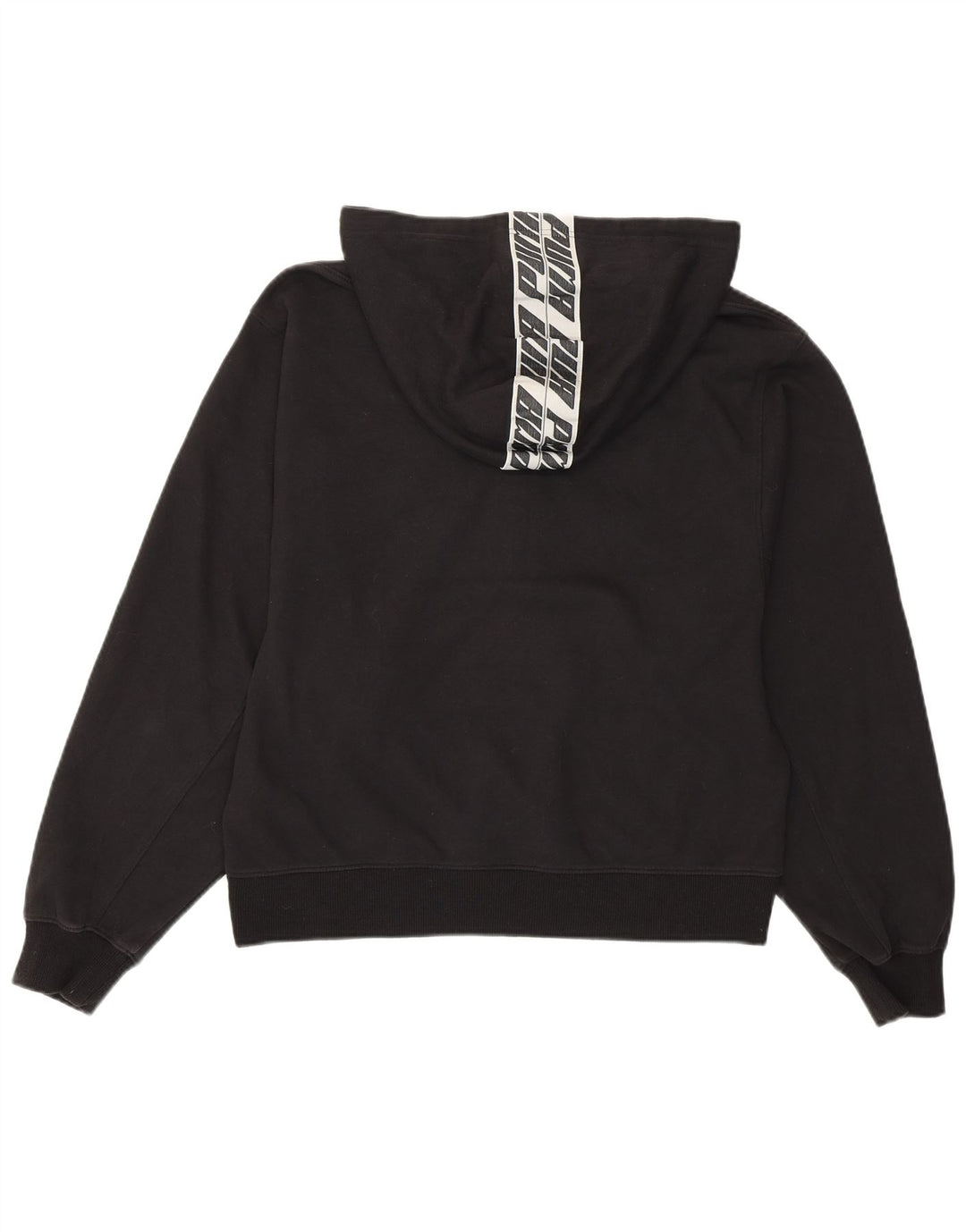 PUMA Sudadera con capucha gráfica para mujer Reino Unido 46 Grande Algodón negro