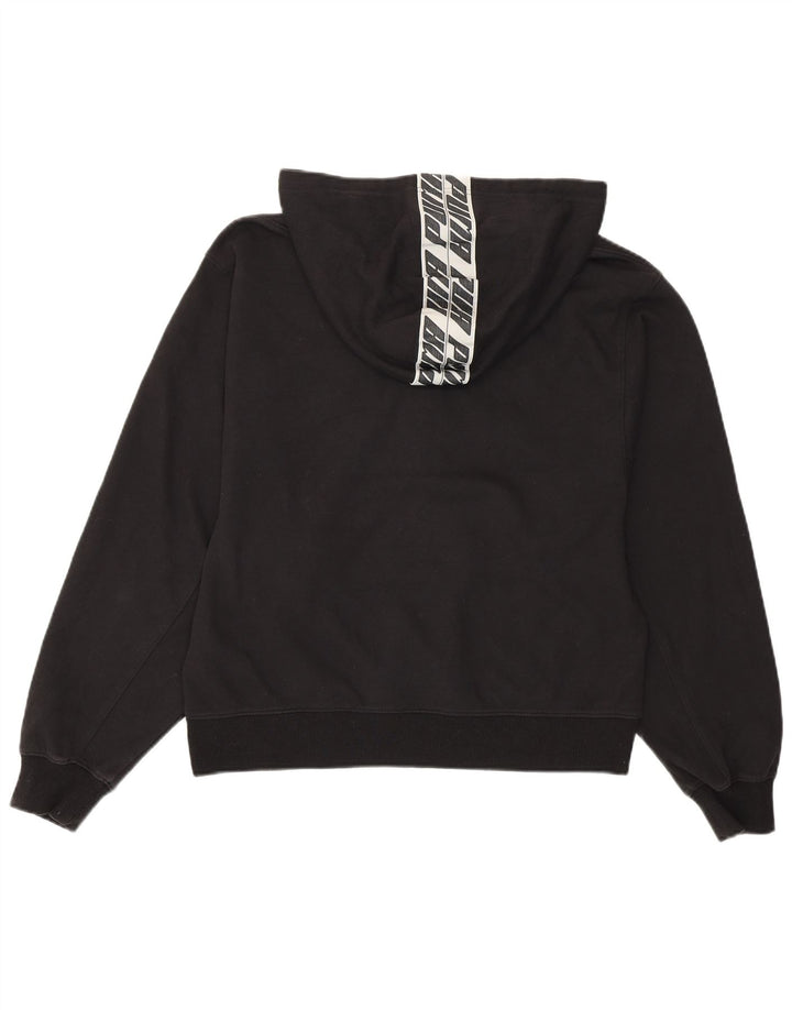 PUMA Sudadera con capucha gráfica para mujer Reino Unido 46 Grande Algodón negro