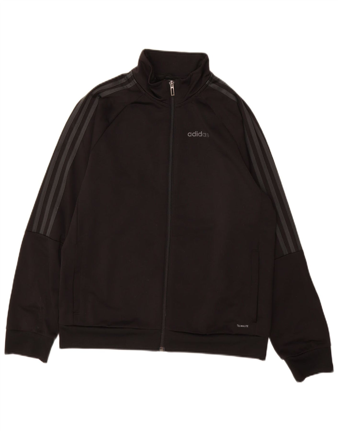 Adidas Chicos Climalite Chándal Top Chaqueta 13-14 Años Negro Poliéster
