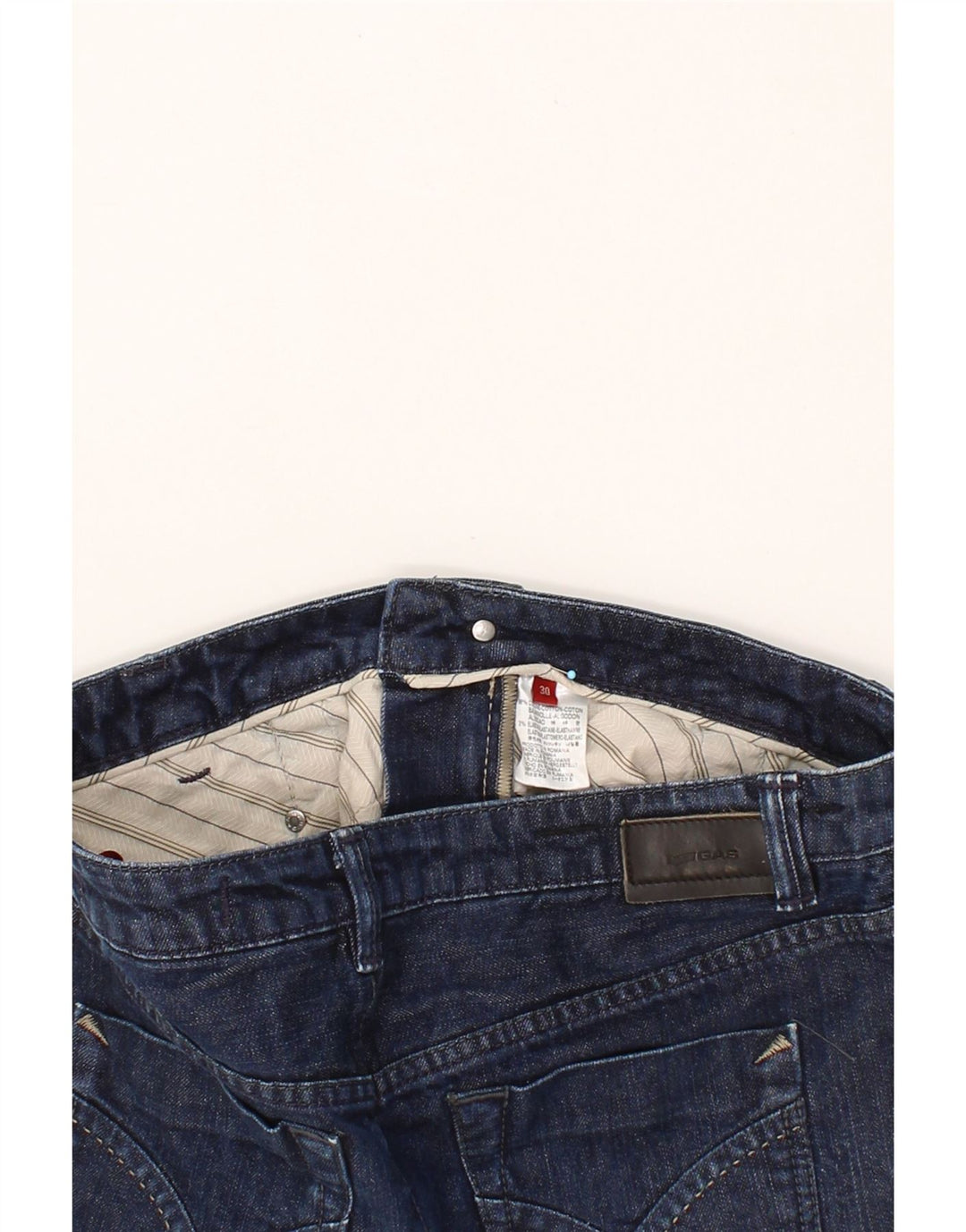 Falda Vaquera Mujer GAS W30 Medium Azul Marino Algodón