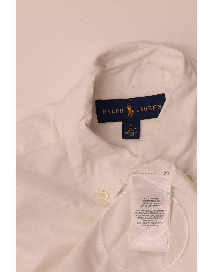 Ralph Lauren Camisa Niño 7-8 Años Blanco Algodón