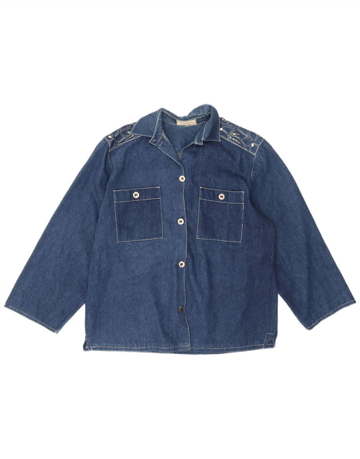 Chaqueta Vaquera Mujer Giorgio Grati IT 44 Algodón Azul Medio