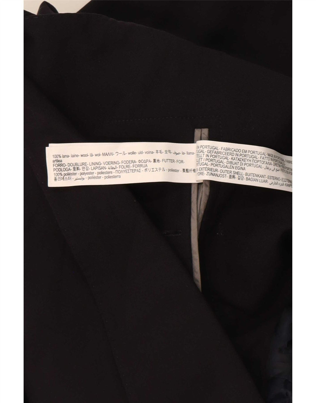 Massimo Dutti Chaqueta Blazer De 2 Botones Hombre EU 56 XL Lana Negra