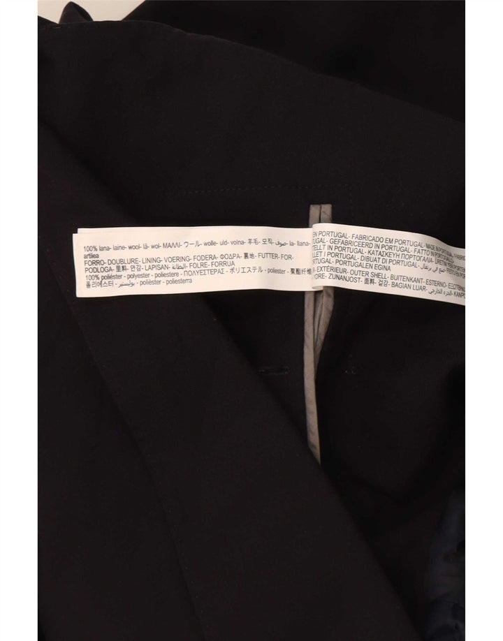 Massimo Dutti Chaqueta Blazer De 2 Botones Hombre EU 56 XL Lana Negra