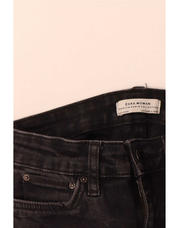 Zara Vaqueros Acampanados Mujer EU 34 2XS W24 L28 Negro