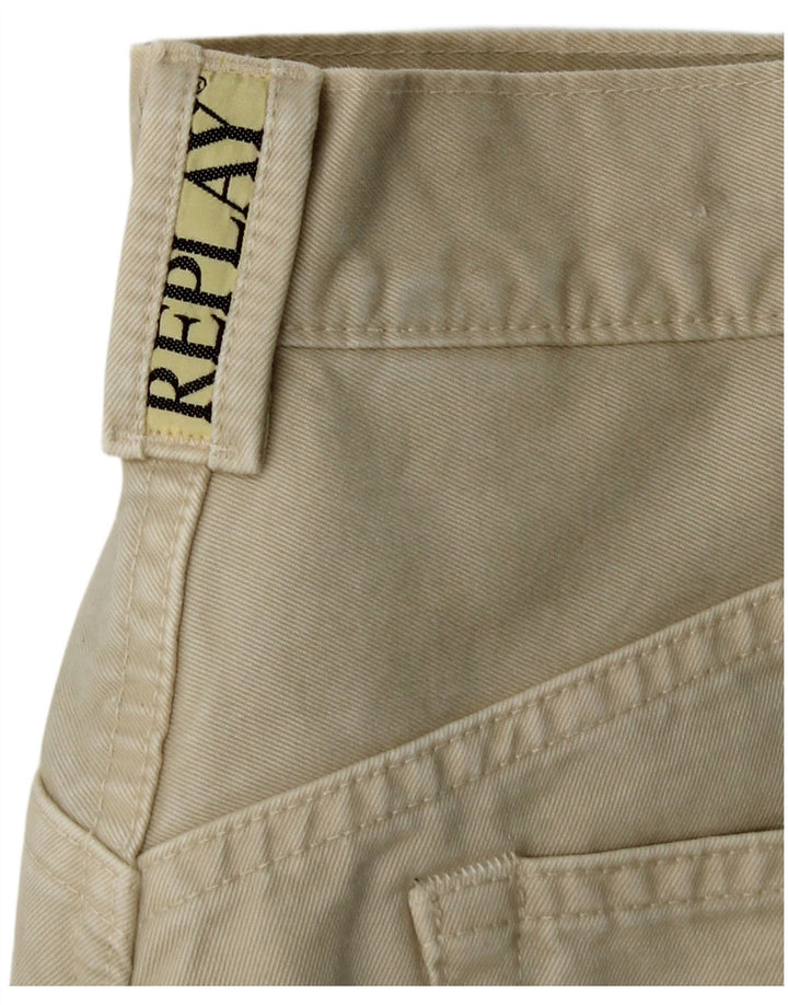 REPLAY Pantalones casuales cónicos para hombre W31 L30 Algodón caqui