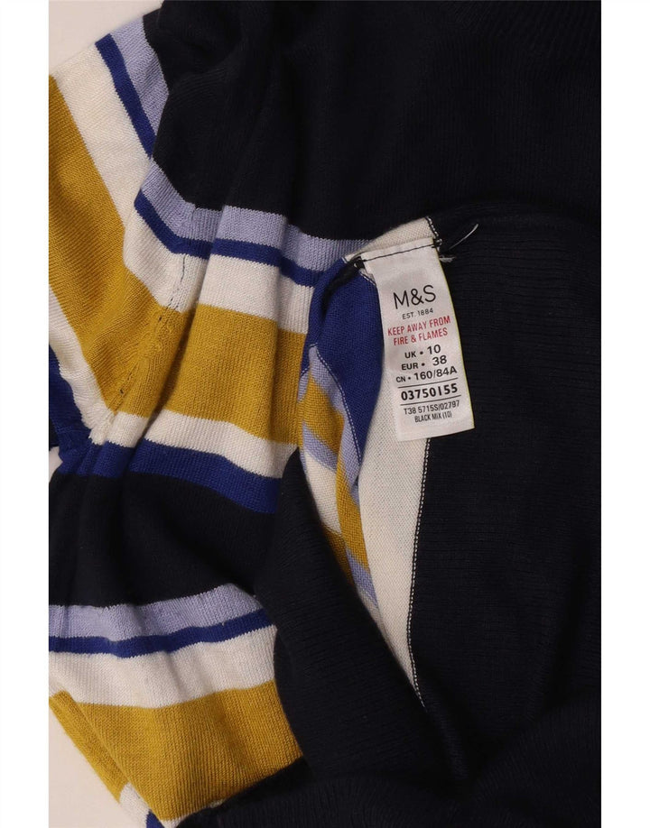 Marks & Spencer Vestido tipo jersey de manga larga para mujer UK 40 Small Multicolor