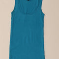 TOPSHOP Womens Vest Top UK 10 Small Blue Cotton Vintage Topshop and Second-Hand Topshop from Messina Hembry 