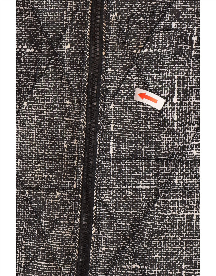 Marks & Spencer Chaqueta acolchada para mujer UK 20 2XL Poliéster moteado negro