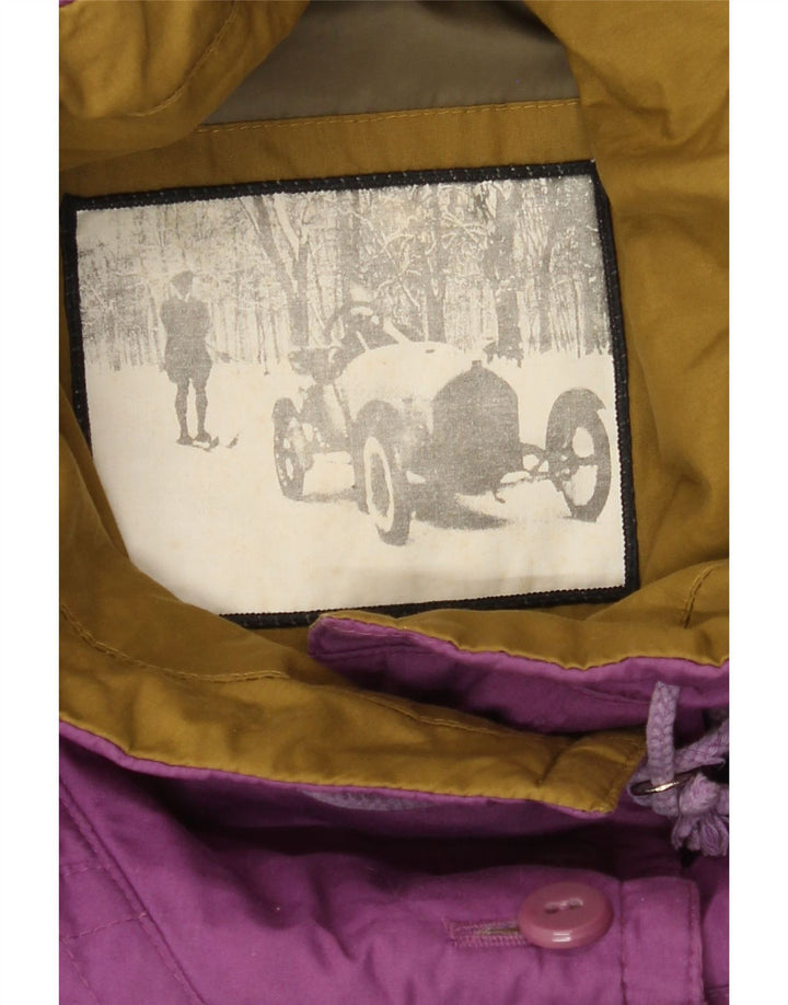 VINTAGE Chaqueta utilitaria para mujer Reino Unido 20 2XL Púrpura