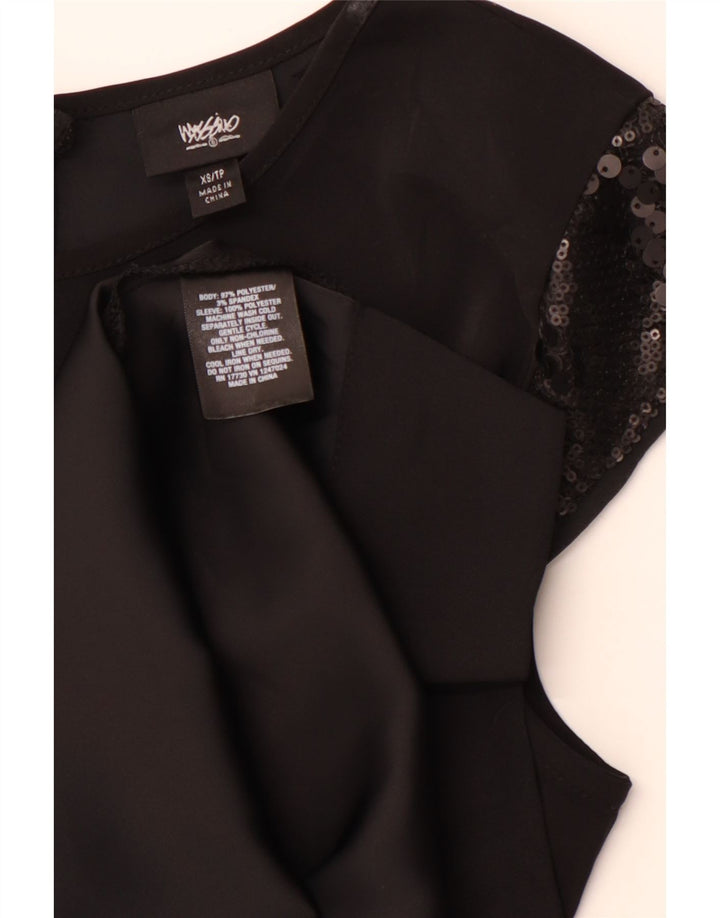 MOSSIMO Vestido recto para mujer UK 6 XS Poliéster negro