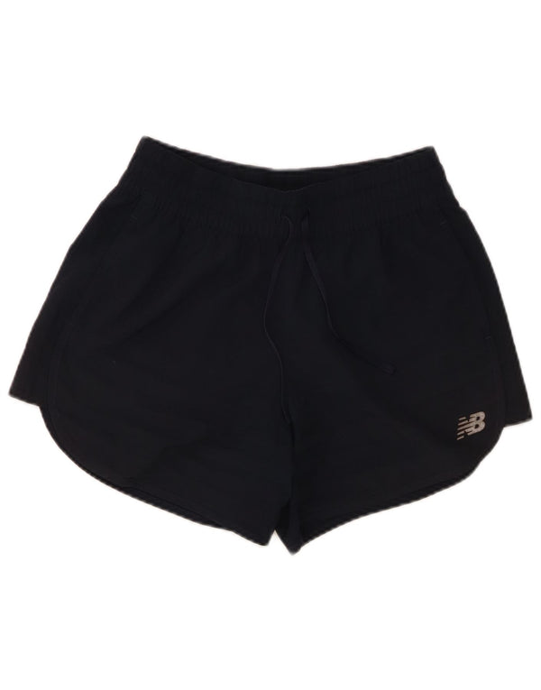 New Balance Pantalones cortos deportivos para mujer UK 10 Small Azul marino Poliéster