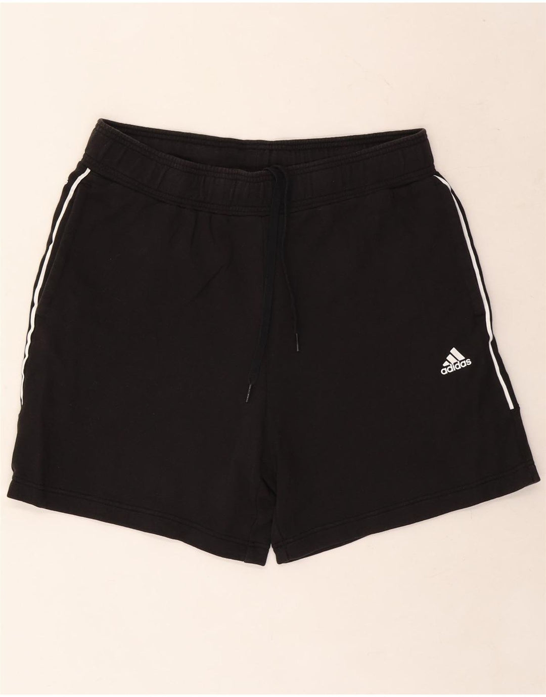 ADIDAS Pantalones cortos deportivos gráficos para hombre XL Algodón negro