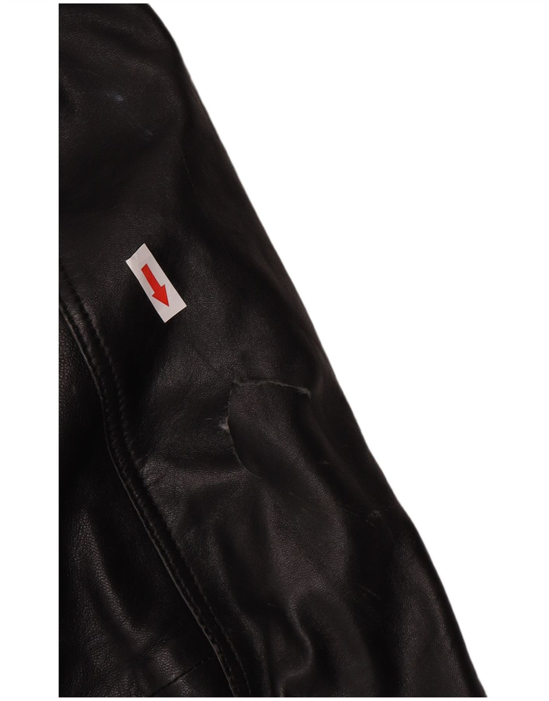 Mustang Chaqueta de cuero para hombre UK 44 2XL Cuero negro